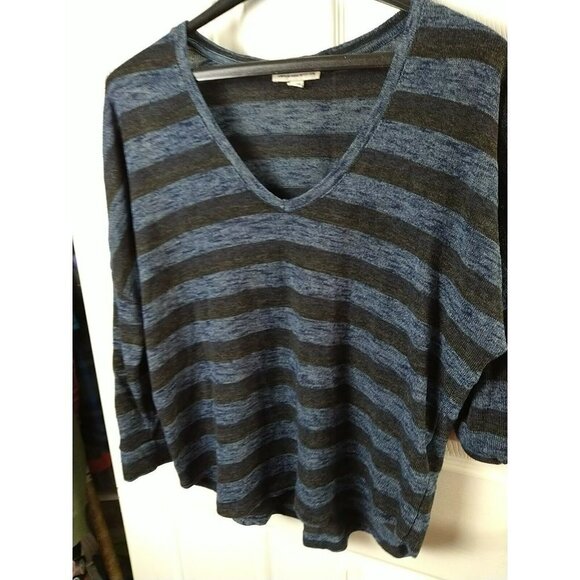 American Eagle Black Blue Heather Oversized Sweater Size XS - Picture 3 of 12